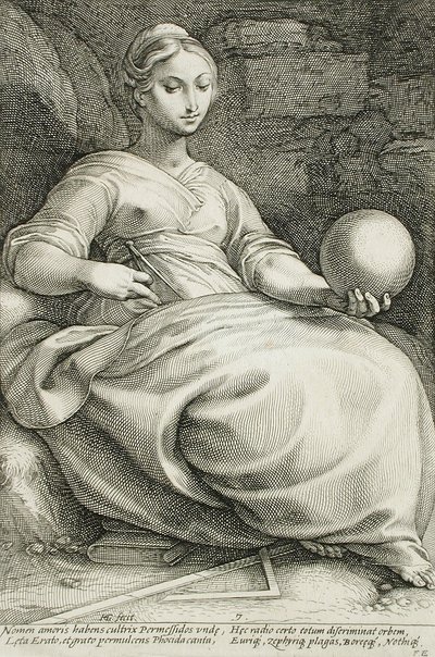 Erato by Hendrick Goltzius