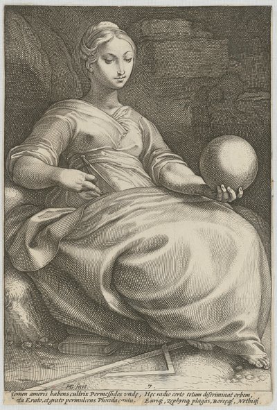 Erato, Sheet 7 from the Series 
