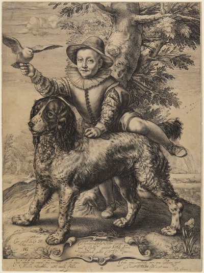 Frederick de Vries with Goltzius’s Dog by Hendrick Goltzius