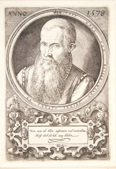 Jan Goltz II by Hendrick Goltzius