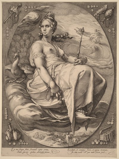 Juno by Hendrick Goltzius