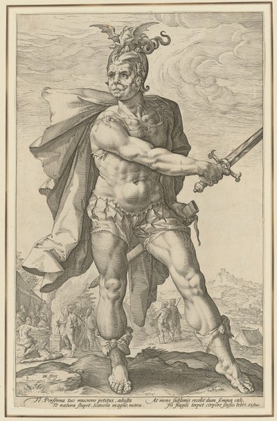 Mucius Scaevola, Plate 3 of the Series 