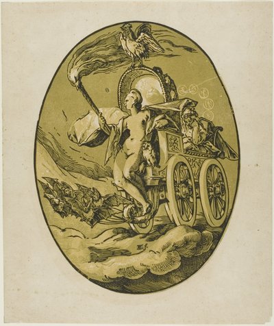 Nox, Plate Seven from Demogorgon and the Deities by Hendrick Goltzius