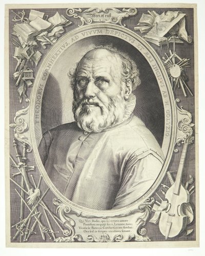Portrait of Dirck Volkertsz Coornhert by Hendrick Goltzius