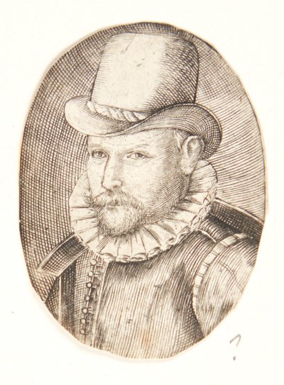 Portrait of a Man with Hat, Facing Left by Hendrick Goltzius