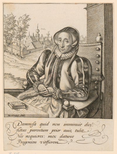 Portrait of Anna Fullings by Hendrick Goltzius