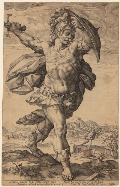 Portrait of Frederik de Vries by Hendrick Goltzius
