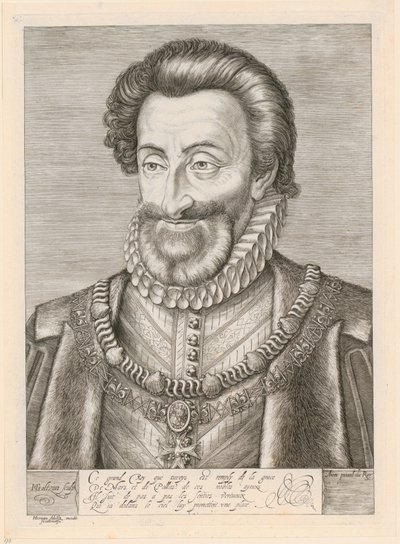 Portrait of Henry IV, King of France by Hendrick Goltzius