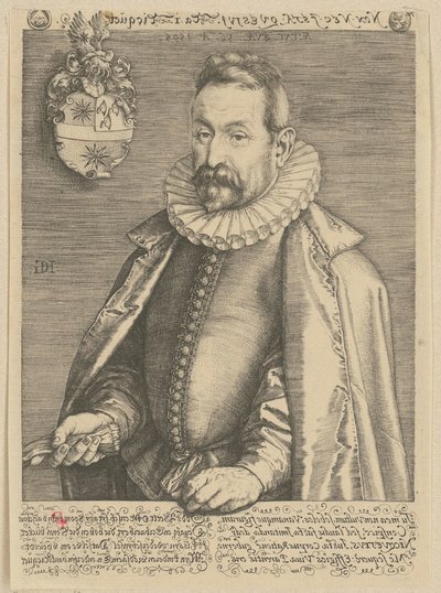 Portrait of Jan Nicquet by Hendrick Goltzius