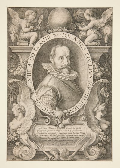 Portrait of Hans Bol by Hendrick Goltzius
