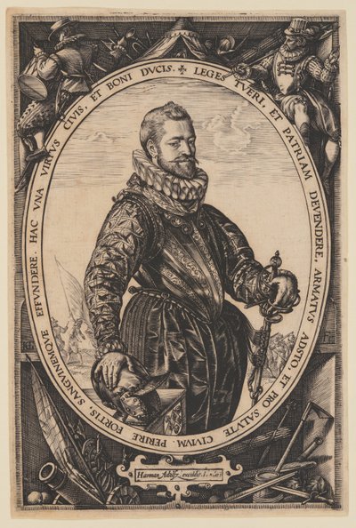 Portrait of Jacques de la Faille by Hendrick Goltzius