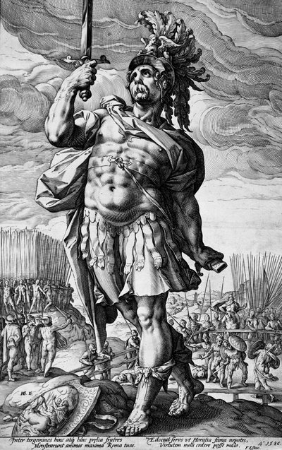 Publius Horatius by Hendrick Goltzius
