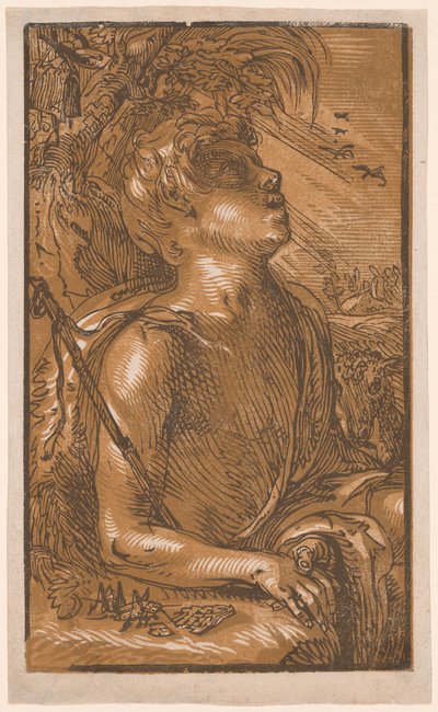 Saint John the Baptist by Hendrick Goltzius
