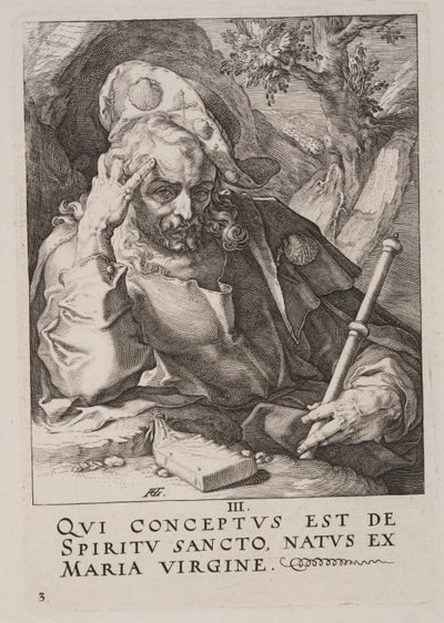 St James the Great, from Christ, the Apostles and St Paul with the Creed by Hendrick Goltzius