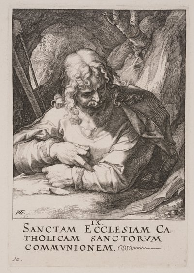 St James the Less, from Christ, the Apostles and St Paul with the Creed by Hendrick Goltzius
