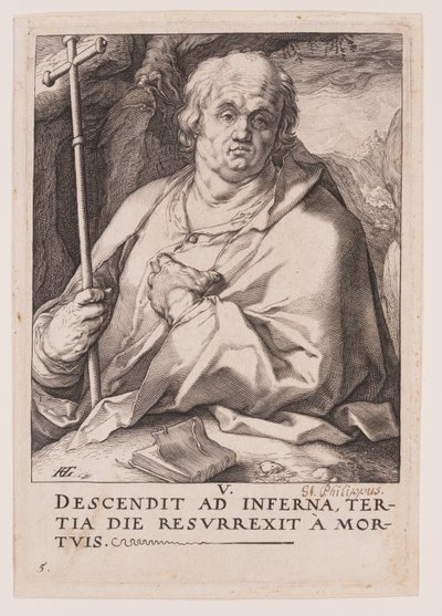 St Philip, from Christ, the Apostles and St Paul with the Creed by Hendrick Goltzius