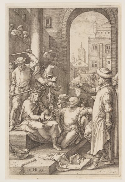 The Crowning with Thorns, from The Passion by Hendrick Goltzius