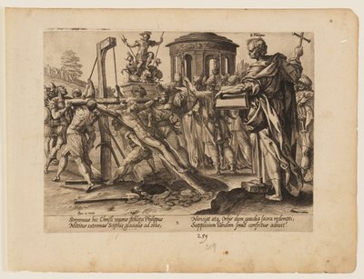 The Martyrdom of St Philip, from The Martyrdom of Christ and the Apostles by Hendrick Goltzius