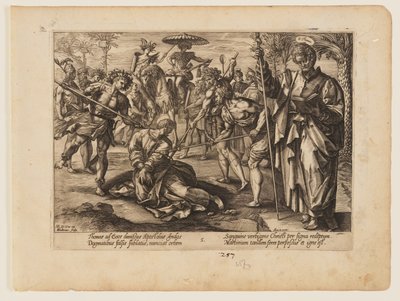 The Martyrdom of St Thomas, from The Martyrdom of Christ and the Apostles by Hendrick Goltzius