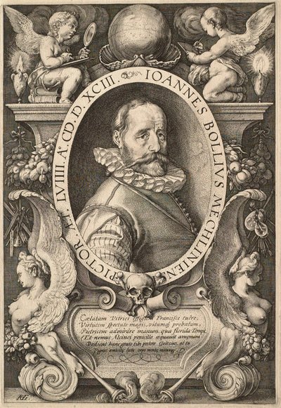 The Painter Hans Bol (1534-1593) by Hendrick Goltzius
