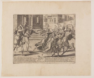 To Each His Own, from Litis Abusus (The Abuses of the Law) by Hendrick Goltzius