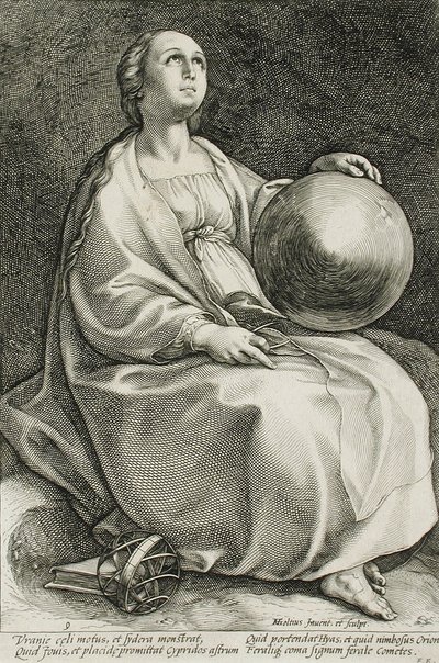 Urania by Hendrick Goltzius