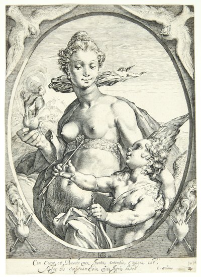 Venus and Cupid by Hendrick Goltzius