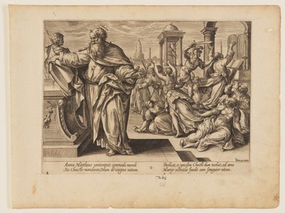 The Martyrdom of St Matthew, from The Martyrdom of Christ and the Apostles by Hendrick Goltzius
