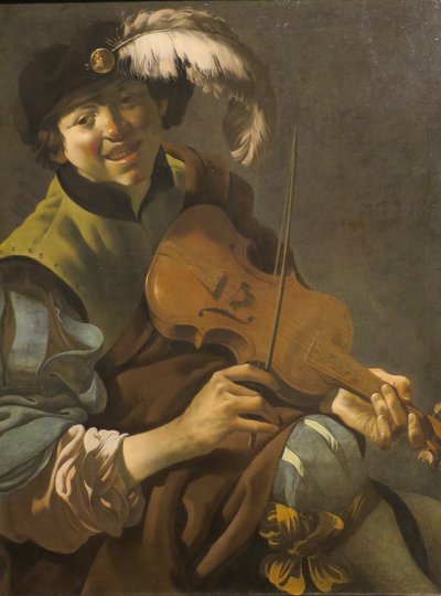 A Boy Violinist by Hendrick ter Brugghen