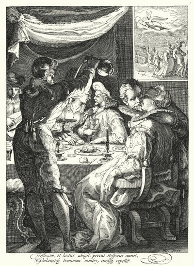 Evening by Hendrik (after) Goltzius