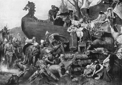 Burial of a Varangian Chieftain by Hendrik (after) Siemiradzki