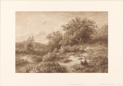 Landscape with Stream and Bushes by Hendrik Dirk Kruseman van Elten