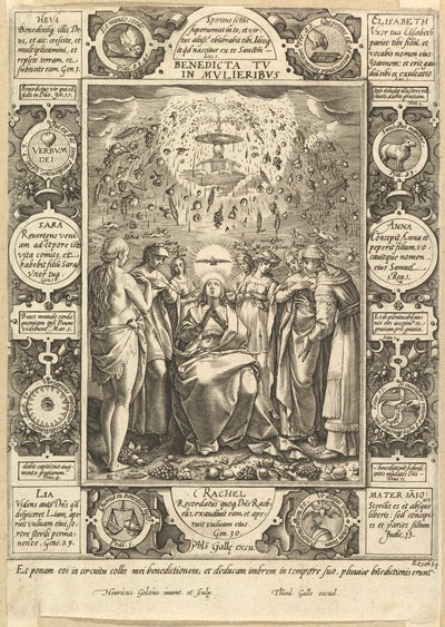 Benedicta Tu in Mulieribus, from Christian and Profane Allegories by Hendrik Goltzius