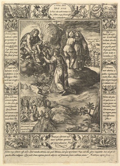 Cura Dei Pro Suis, from Allegories of the Christian Faith by Hendrik Goltzius