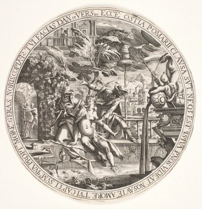 Susanna in the Bath by Hendrik I Hondius