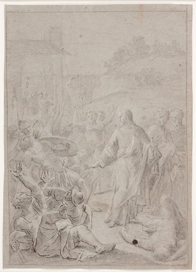The Arrest of Christ. Composition Sketch by Hendrik Krock