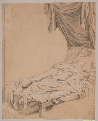 Study of a Man Lying on a High Bench by Hendrik Krock