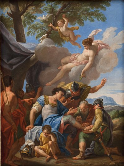 Venus Bringing Simples for the Wounded Aeneas by Hendrik Krock