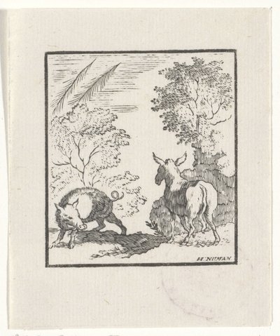 Depiction of a Story from Aesop