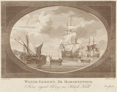 Ships on Calm Water by Hendrik Roosing
