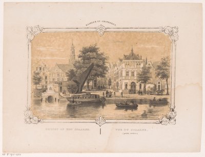 View of the Spaarne with the Crane and the Weigh House by Hendrik Wilhelmus Last
