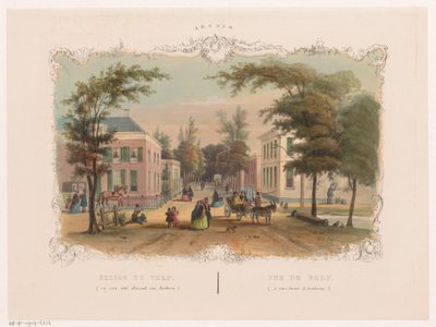Street in Velp near Arnhem (Arnhem) by Hendrik Wilhelmus Last