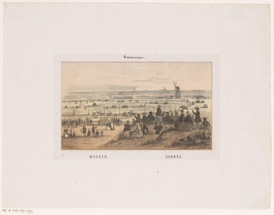 Race at Scheveningen on August 3, 1846 by Hendrik Wilhelmus Last