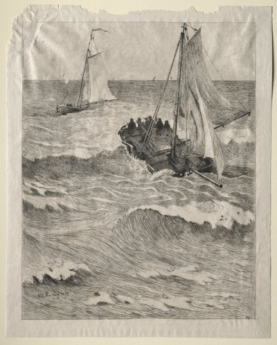 Marine Scene by Hendrik Willem Mesdag