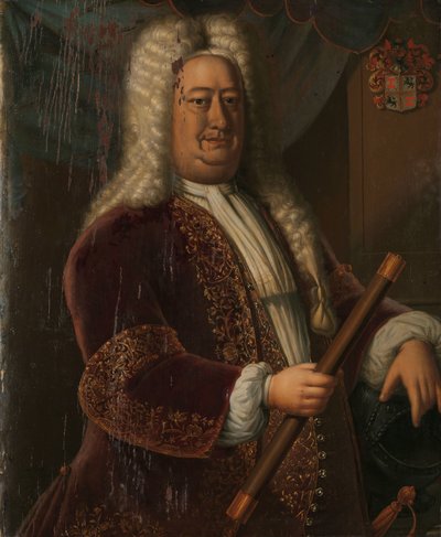 Portrait of Dirk van Cloon, Governor-General of the Dutch East Indies by Hendrik van den Bosch