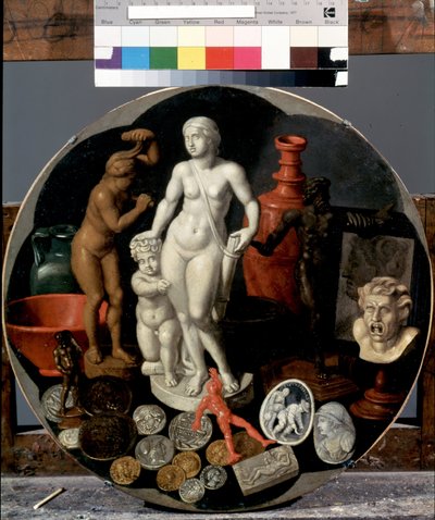 Still Life with a Collection of Curiosities by Hendrik van der the younger Borcht