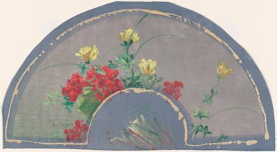 Fan with Poppies by Henri-Charles Guérard