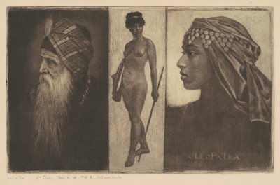 Salomon and Cleopatra by Henri-Charles Guérard