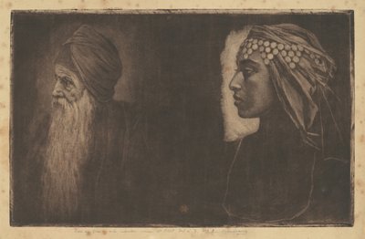 Solomon and Cleopatra by Henri-Charles Guérard