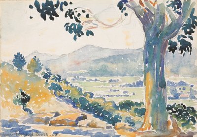 The Plain of Bormes (Morning) by Henri-Edmond Cross